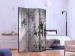 Room Divider Screen Geometric Wall (3-piece) - modern abstraction on concrete 132721 additionalThumb 2
