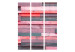 Room Divider Screen Pink Cottage (3-piece) - composition in colorful wooden strips 133021 additionalThumb 3