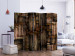 Folding Screen Wooden Puzzle II (5-piece) - background in dark wood pieces 133221 additionalThumb 2