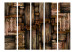 Folding Screen Wooden Puzzle II (5-piece) - background in dark wood pieces 133221 additionalThumb 3