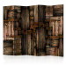 Folding Screen Wooden Puzzle II (5-piece) - background in dark wood pieces 133221
