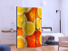 Room Divider Screen Citrus Fruits (3-piece) - juicy orange tropical fruits 133321 additionalThumb 2
