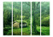 Room Divider Green Solitude II - fantasy green forest landscape with a small cottage 134121 additionalThumb 3