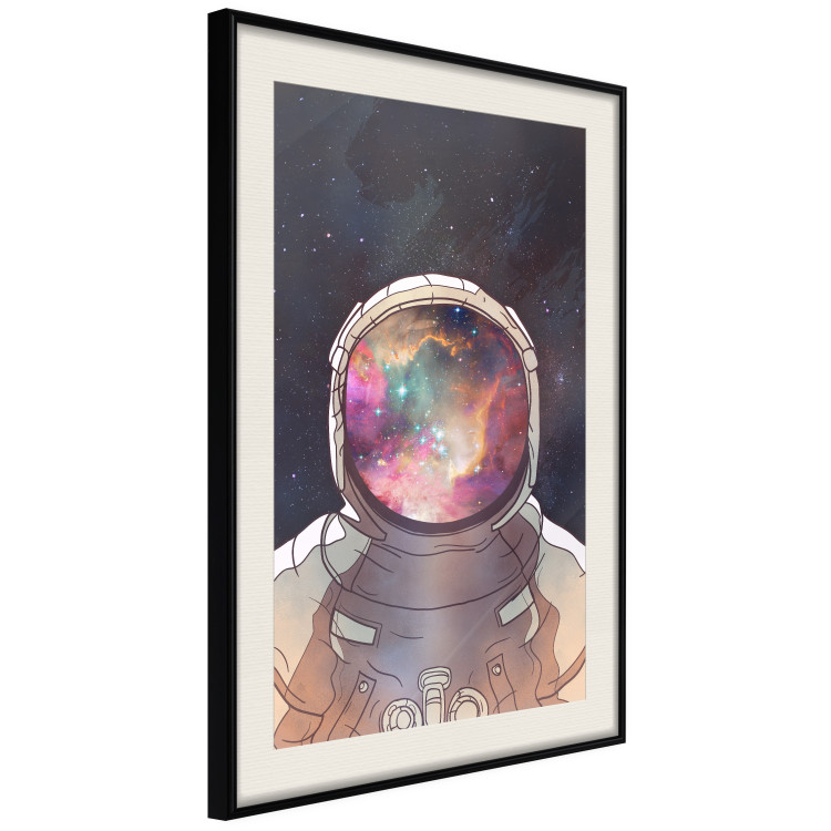 Poster Stellar Explorer - colorful abstraction with an astronaut against a cosmic background 137521 additionalImage 7
