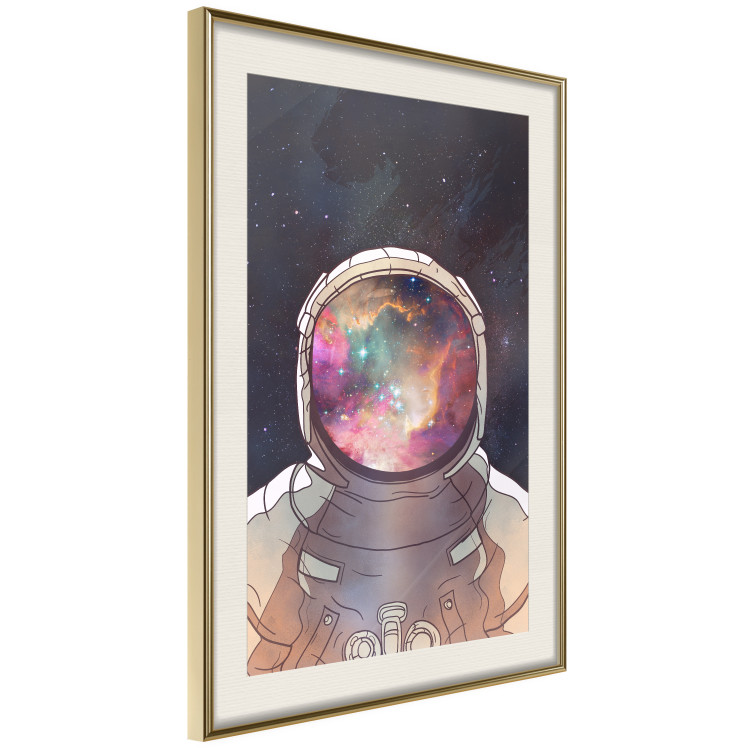 Poster Stellar Explorer - colorful abstraction with an astronaut against a cosmic background 137521 additionalImage 6