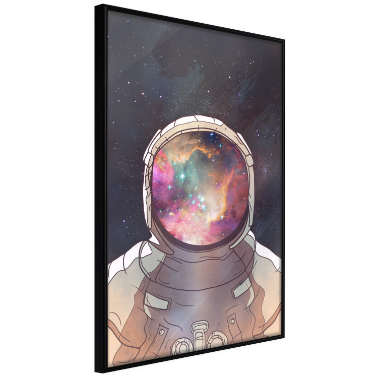 Poster Stellar Explorer - colorful abstraction with an astronaut against a cosmic background 137521 additionalImage 11