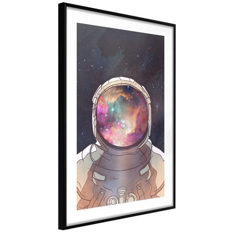 Poster Stellar Explorer - colorful abstraction with an astronaut against a cosmic background 137521 additionalImage 8