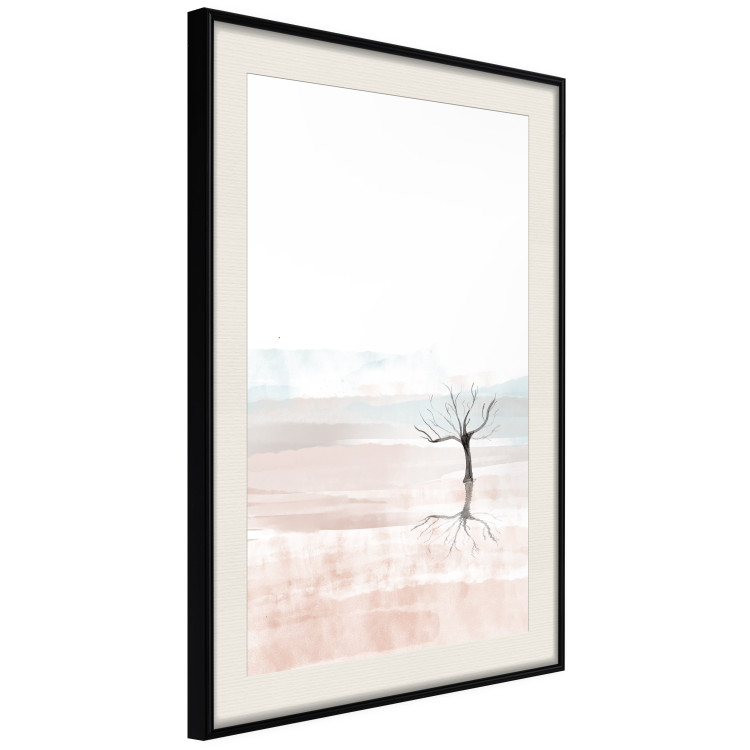 Poster Watercolor Landscape - composition of a landscape of a black leafless tree 137921 additionalImage 8