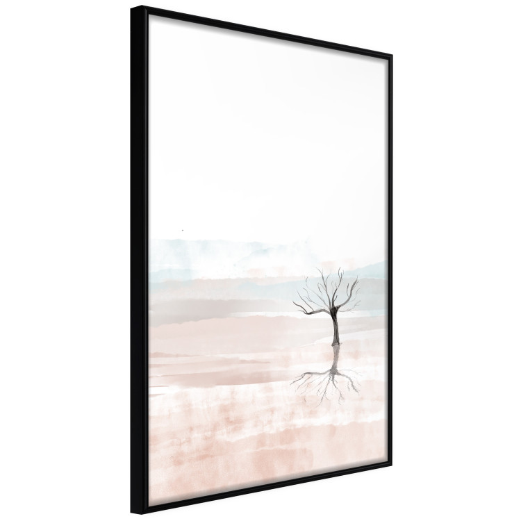 Poster Watercolor Landscape - composition of a landscape of a black leafless tree 137921 additionalImage 4
