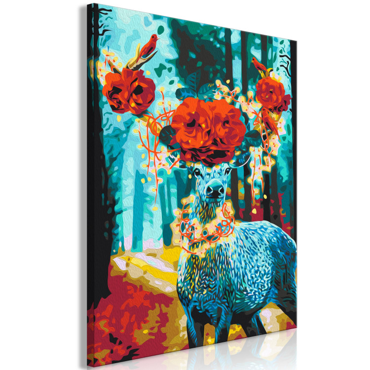 Paint by Number Kit Blue Deer With Lights 138421 additionalImage 5