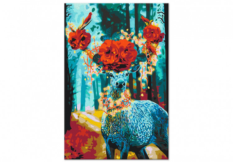 Paint by Number Kit Blue Deer With Lights 138421 additionalImage 4