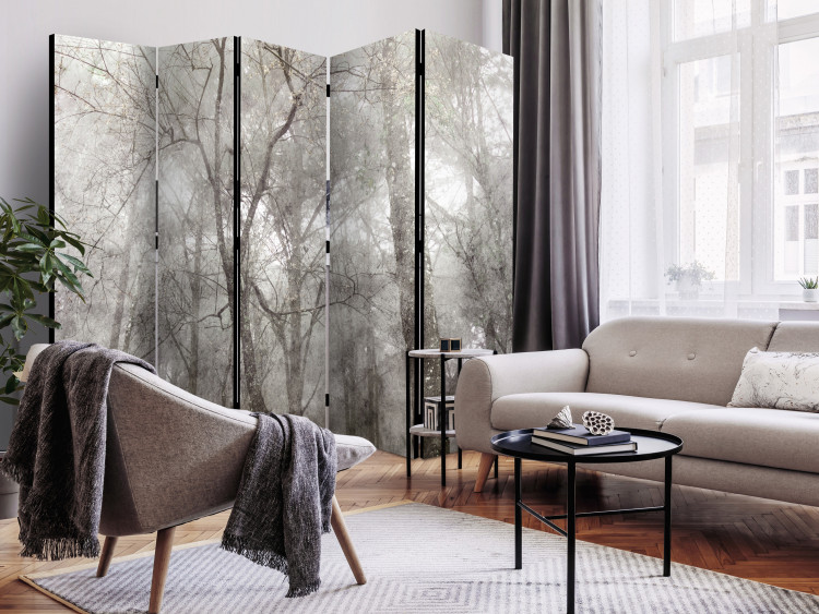 Room Divider Screen Forest Summit II (5-piece) - Landscape overlooking tree canopies 138521 additionalImage 2