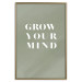 Wall Poster Grow Your Mind - English texts on a contrasting gray background 142321 additionalThumb 20