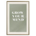Wall Poster Grow Your Mind - English texts on a contrasting gray background 142321 additionalThumb 27
