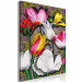 Paint by Number Kit Expressive Tulips - White, Pink and Yellow Flowers on an Ornamental Background 144521 additionalThumb 5