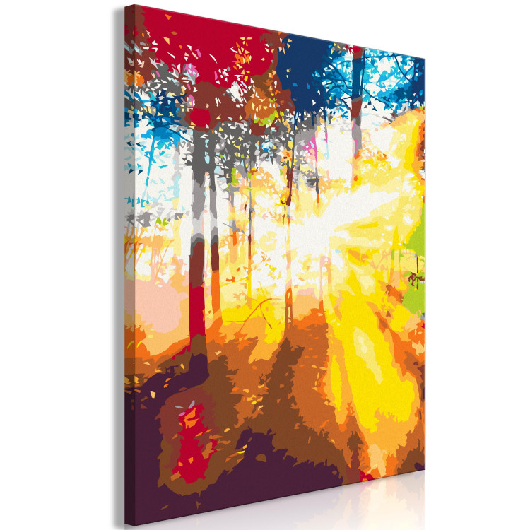 Paint by Number Kit Solar Blast - Sun’s Rays Penetrating the Trees 144621 additionalImage 6