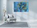 Canvas Print Elephant on Blue Background (1-piece) - animal colorful fantasy 144721 additionalThumb 3