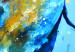 Canvas Print Elephant on Blue Background (1-piece) - animal colorful fantasy 144721 additionalThumb 4