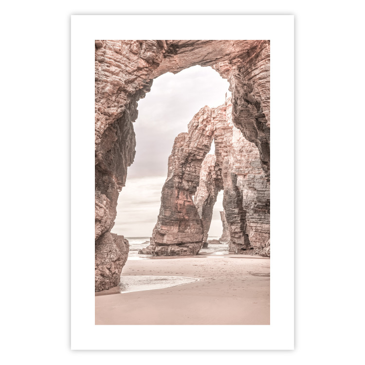 Wall Poster Rocks on the Beach - Sea Landscape With a Great Cliff in the Sand 145321 additionalImage 22
