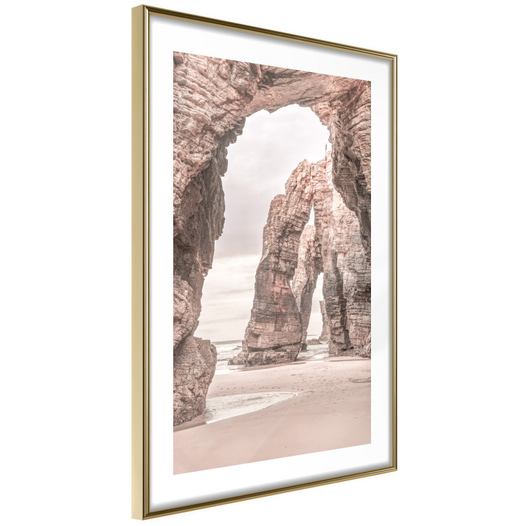 Wall Poster Rocks on the Beach - Sea Landscape With a Great Cliff in the Sand 145321 additionalImage 4