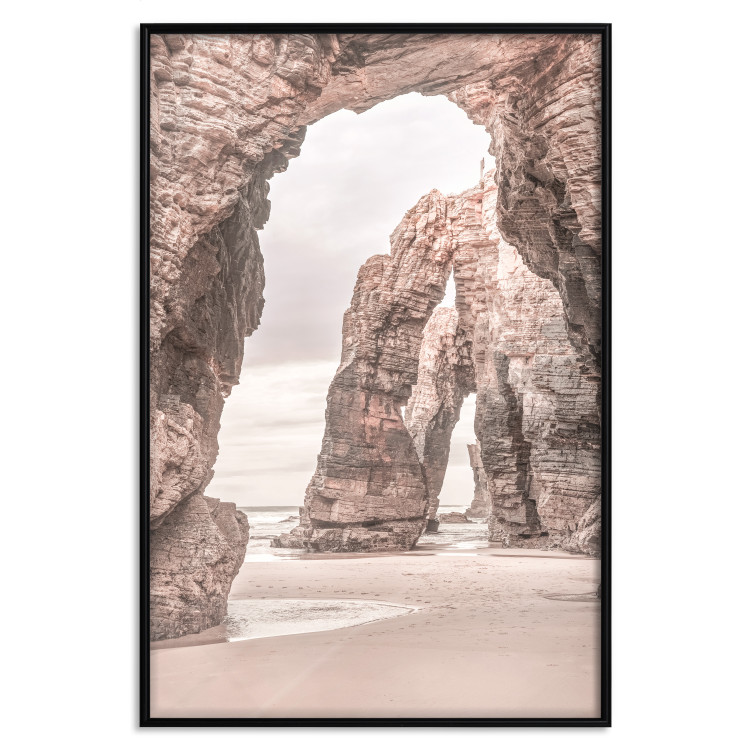 Wall Poster Rocks on the Beach - Sea Landscape With a Great Cliff in the Sand 145321 additionalImage 19