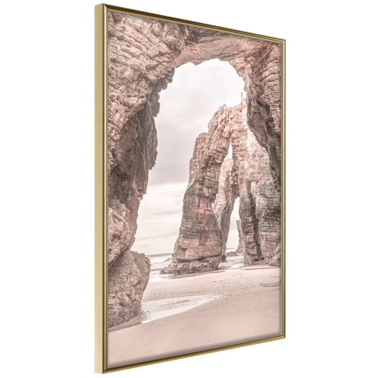 Wall Poster Rocks on the Beach - Sea Landscape With a Great Cliff in the Sand 145321 additionalImage 6