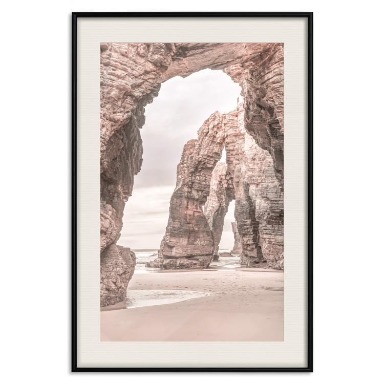 Wall Poster Rocks on the Beach - Sea Landscape With a Great Cliff in the Sand 145321 additionalImage 24