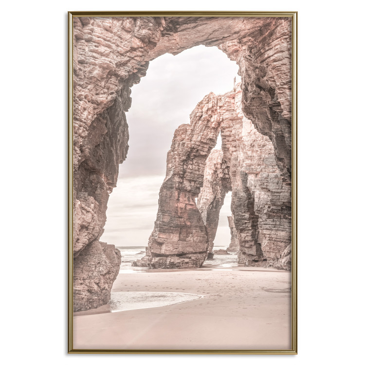 Wall Poster Rocks on the Beach - Sea Landscape With a Great Cliff in the Sand 145321 additionalImage 23