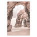 Wall Poster Rocks on the Beach - Sea Landscape With a Great Cliff in the Sand 145321