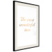 Wall Poster The Most Wonderful Time - Inscription on a White Background, Golden Sentence 146321 additionalThumb 13