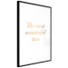 Wall Poster The Most Wonderful Time - Inscription on a White Background, Golden Sentence 146321 additionalThumb 6