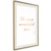 Wall Poster The Most Wonderful Time - Inscription on a White Background, Golden Sentence 146321 additionalThumb 11