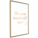 Wall Poster The Most Wonderful Time - Inscription on a White Background, Golden Sentence 146321 additionalThumb 5