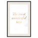 Wall Poster The Most Wonderful Time - Inscription on a White Background, Golden Sentence 146321 additionalThumb 26