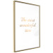 Wall Poster The Most Wonderful Time - Inscription on a White Background, Golden Sentence 146321 additionalThumb 7