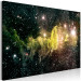 Canvas Art Print Green Nebula (1-piece) - cosmic landscape with shining stars 146421 additionalThumb 2