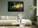 Canvas Art Print Green Nebula (1-piece) - cosmic landscape with shining stars 146421 additionalThumb 3