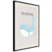 Poster Be Strong - Cheerful Blue Whale and Motivational Slogan for Children 146621 additionalThumb 9