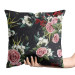 Decorative Velor Pillow Simple beauty - vintage style rose flower design on black background 147121 additionalThumb 2