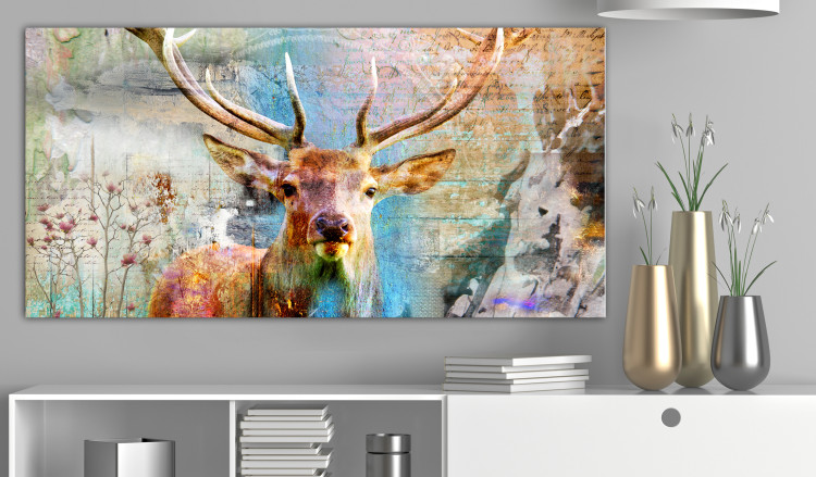 Large canvas print Deer on Wood II [Large Format] 149121 additionalImage 5