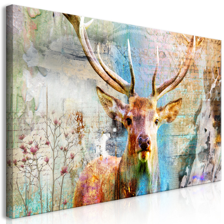 Large canvas print Deer on Wood II [Large Format] 149121 additionalImage 2