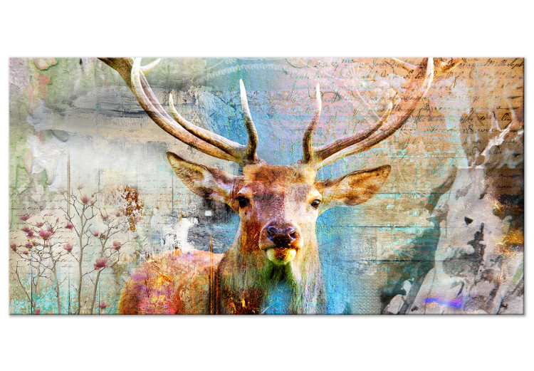 Large canvas print Deer on Wood II [Large Format] 149121
