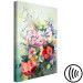 Canvas Art Print Watercolor Bouquet (1-piece) - colorful flowers on a blurred background 149721 additionalThumb 6