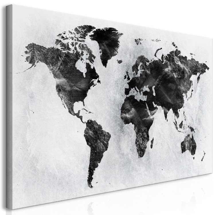 Large canvas print White and Black Map II [Large Format] 150821 additionalImage 2