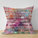 Decorative Microfiber Pillow Paints on the Wall - A Colorful Composition With a Brick Wall 151321 additionalThumb 5