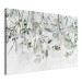 Canvas Print Watercolor Nature - Green Leaves, Flowers and Fruits on a White Background 151421 additionalThumb 2