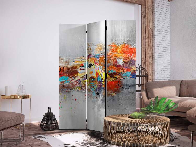 Room Divider Screen Dominanta - Colorful Abstraction [Room Dividers] 151721 additionalImage 2