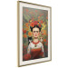 Wall Poster Cartoon Frida - Portrait of a Woman With Two Cats on Her Shoulders 152221 additionalThumb 11