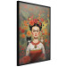 Wall Poster Cartoon Frida - Portrait of a Woman With Two Cats on Her Shoulders 152221 additionalThumb 5