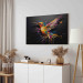 Canvas Print Colorful Bird - Watercolor Vision of a Hummingbird on a Black Background 159521 additionalThumb 4
